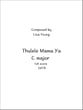 Thulele Mama Ya SATB choral sheet music cover